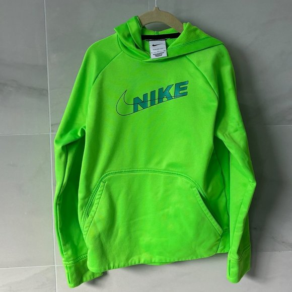 2/$16  Neon Green Hoodie - Boys Small fits (6/7) - Picture 1 of 4